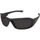 Edge Eyewear Brazeau Torque Safety Glasses - Matte Black Frame with Red E Logo / Smoke Vapor Shield Lens, One Size, XB136VS