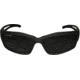 Edge Eyewear Kazbek Torque Safety Glasses - Matte Black Frame with Red E Logo / Polarized Smoke Lens, One Size, TSK236