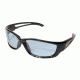 Edge Eyewear Kazbek XL Sunglasses, Black Frame, Light Blue Vapor Shield Lenses, SK-XL113VS