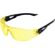 Edge Eyewear Kirova Safety Glasses Black Frame Yellow Lens Ab112