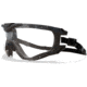 Edge Eyewear Super 64 - Black Frame / Clear Vapor Shield Lens / TPR Gasket, Black Frame, XSS611-TPR
