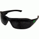 Edge Safety Brazeau Torque Glasses, Polarized, Black w/Green E Logo Frame, Smoke Lens, TXB236-E3