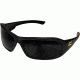 Edge Safety Brazeau Torque Glasses, Polarized, Black w/Yellow E Logo Frame, Smoke Lens, TXB236-E1