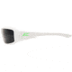 Edge Safety Brazeau Torque with Green E Logo, Polarized Smoke Lens, White Frame, TXB246-E3