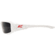 Edge Safety Brazeau Torque with Red E Logo, Smoke Lens, White Frame, XB146-E5