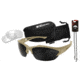 Edge Tactical Acid Gambit 2 Lenses Kit Shooting Glasses, Soft-Touch Desert Sand Frame / Clear Vapor Shield, G-15 Vapor Shield Lenses, Multi, One Size, SG2K5-1
