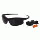 Edge Tactical Sharp Edge Thin Temple 3-Lens Kit, Black Frame, Clear, Tiger's Eye, G-15 Lens, SSE3K-1TT