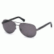 Ermenegildo Zegna EZ0010 Sunglasses - Shiny Dark Ruthenium Frame Color, Gradient Smoke Lens Color