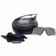 ESS Crossbow Suppressor 2X Eyeshields Safety Glasses, Black w/ Clear &amp; Smoke Lenses 740-0451