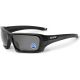 ESS Rollbar Ballistic Sunglasses, Black Frame w/Silver ESS Logo, Polarized Mirrored Gray Lens, EE9018-04