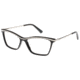 Exces 3138 Single Vision Prescription Eyeglasses, Black/Silver Frame, EX3138101SV