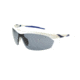 Extreme Optiks EOG 10 Sunglasses, Shiny White Frame, Smoke HD with Silver Mirror Flash Lens, 10228944.FGX