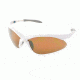 Extreme Optiks EOG 3 Sunglasses, Shiny White Frame, Brown HD Lens, 10218626.FGX