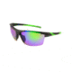 Extreme Optiks EOG 9 Sunglasses, Matte Metallic Graphite Frame, Smoke HD with Green Mirror Flash Lens, 10228943.FGX