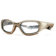 F8 SLAMProtective Eyewear Champagne Frame,Clear Silver Flash Lens, Girls / Women SLAMCHBR4917135CSF