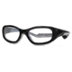 F8 SLAMProtective Eyewear Shiny Black Frame,Clear Silver Flash Lens, Unisex SLAMSHBG4917135CSF