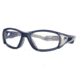 F8 VELOCITY Protective Eyewear Satin Navy BlueFrame,Clear Silver Flash Lens, Unisex VELOCISHNB6010140CSF