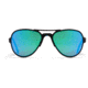 Gatorz Skyhook Sunglasses, Black Frame, Brown Polarized w/Green Mirror Lens, GZ-09-023
