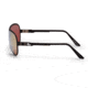 Gatorz Skyhook Sunglasses, Black Frame, Rose Polarized w/Gold Mirror Lens, GZ-09-026