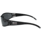 Gatorz Wraptor Sunglasses, Patriot Red Line American Flag, Smoked Polarized Lens, RL-WRABLK01P
