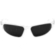 Gatorz Wraptor Sunglasses, Polished Frame, Grey Polarized Lens WRAPOL01P