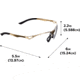 Girls With Guns Afire Protective Shooting Safety Glasses, Gold Frame, Clear Lenses, One Size, 2370