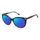 Glamour Editor's Pick GL2000 Sunglasses - Frame Navy Tortoise, Lens Color Deep Teal Flash, Size 56/17mm GL200003