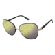 Glamour Editor's Pick GL2006 Sunglasses - Frame Mt Black/Black, Lens Color Soft Gold Flash, Size 56/15mm GL200601