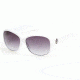 Guess GU7406 Sunglasses - White Frame Color, Gradient Smoke Lens Color