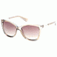 Guess GU7456 Sunglasses - Shiny Beige Frame Color, Gradient Brown Lens Color