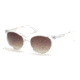 Guess GU7619 Sunglasses - Mens, Crystal Frame, Brown Mirror Lenses, 55 mm Lens Diameter GU76195526G