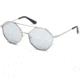Guess GU7636 Sunglasses - Shiny Light Nickeltin Frame Color, Smoke Mirror Lens Color