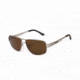Hang Ten Gold The Hamilton Sunglasses, Matte Silver/Brown Lens 4002437