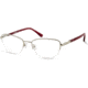 Harley Davidson Eyewear HD0550 Eyeglass Frames - Shiny Light Nickeltin Frame Color
