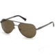Harley Davidson Eyewear HD0932X Sunglasses - Shiny Gunmetal Frame, Brown Lenses, 59 mm Lens Diameter HD0932X5908E