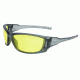Howard Leight Uvex A1500 Safety Eyewear with Hardcoat lens coating, Gray Frame, Amber Lens, One size fits most R-02227
