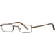 HUMMER Eyegear HY Regulator SEHY REGU00 Single Vision Prescription Eyewear - Brown SEHY REGU004535 BN