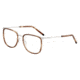 Joop! 83227 Progressive Prescription Eyeglasses, Brown/Silver Structure Frame, 83227-4291PR