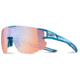 Julbo Aerospeed Sunglasses Cyan Blue/Blue Frame with zebra light RED Lenses, J5023412