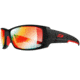 Julbo Armor Sunglasses with Zebra Light Lenses, Matte Black/Red, Large J4923314