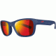 Julbo Reach L Single Vision Prescription Sunglasses, Matte Dark Blue Frame, Spectron 3+ W/ Red Flash Lens-J4661136SV