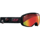 Julbo Welcome Snow Goggles,Black Frame and Snow Tiger w/Polarized Multilayer Fire Spherical Flash Lens 73673144FS
