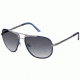 Just Cavalli JC411S Sunglasses - Shiny Light Ruthenium Frame Color, Gradient Smoke Lens Color