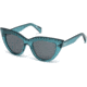 Just Cavalli JC746S Sunglasses - Shiny Turquoise Frame Color, Smoke Lens Color