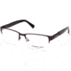 Kenneth Cole KC0268 Eyeglass Frames - Matte Dark Brown Frame Color, Matte Dark Brown Lens Color