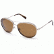 Kenneth Cole KC7223 Sunglasses - Matte Light Nickel Tin Frame Color, Brown Polarized Lens Color