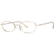 LAmy C by L'Amy 502 Single Vision Prescription Eyeglasses - Frame Gold, Size 50/17mm CYCBL50202