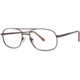 LAmy C By L'Amy 608 Progressive Prescription Eyeglasses - Frame Semi Matte Brown, Size 53/17mm CYCBL60802