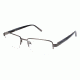 LAmy C by L'AMY 615 Single Vision Prescription Eyeglasses - Frame DARK GREY CYCBL61501