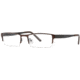 LAmy Etienne Bifocal Prescription Eyeglasses - Frame Matte Brown/Matte Black, Size 53/19mm LYETIENNE02